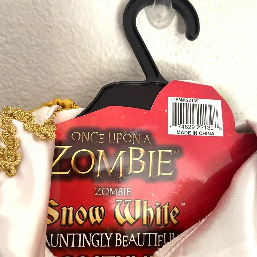 ONCE UPON A ZOMBIE Snow White Princess zombie Halloween costume XS